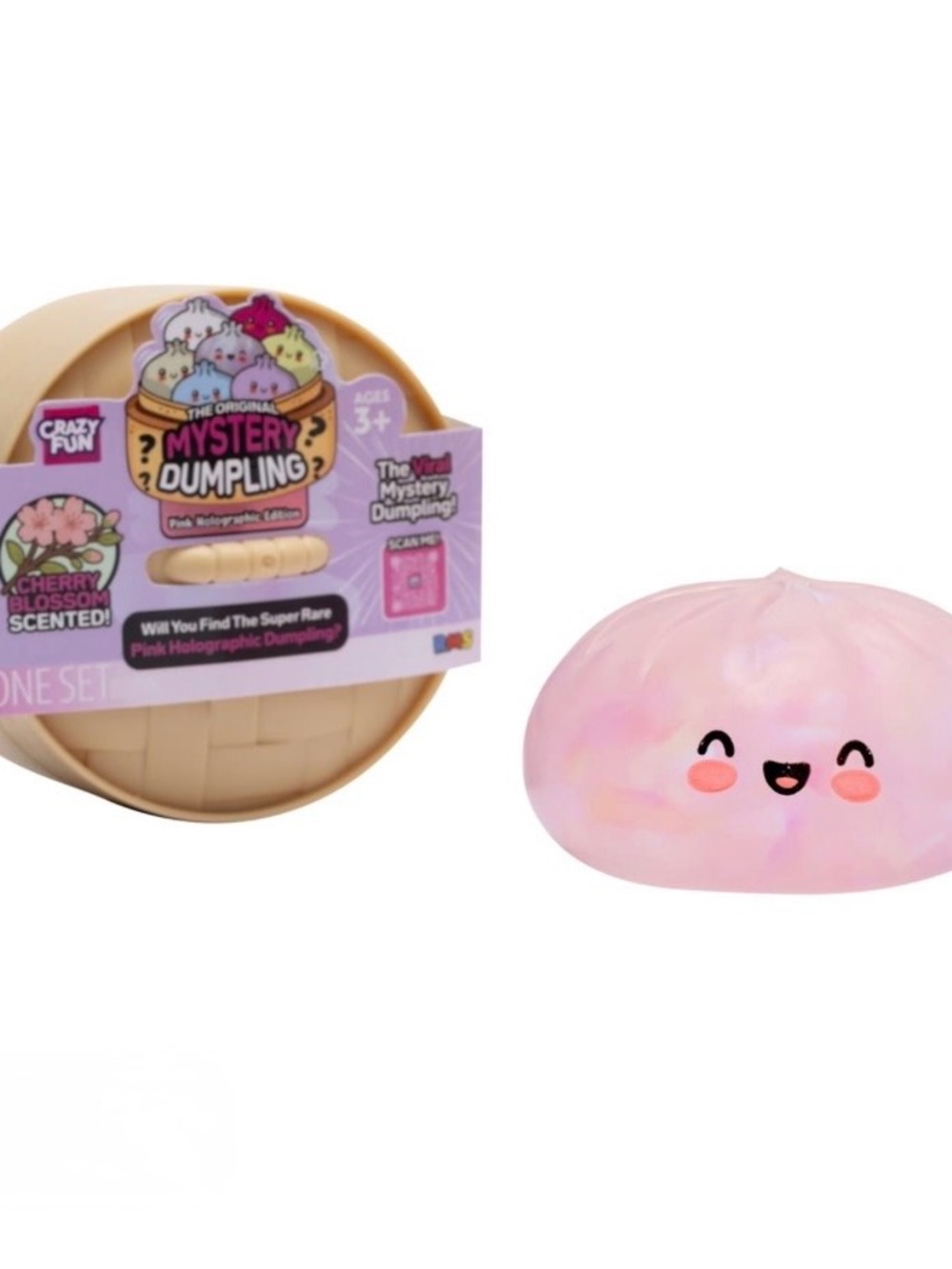 BRAND NEW Crazy Fun® Mystery Dumpling Pink Holographic Cherry Blossom Edition - Picture 4 of 5
